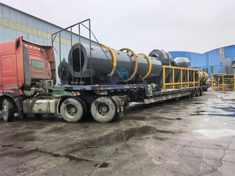 蘑菇渣有机肥生产线发货现场