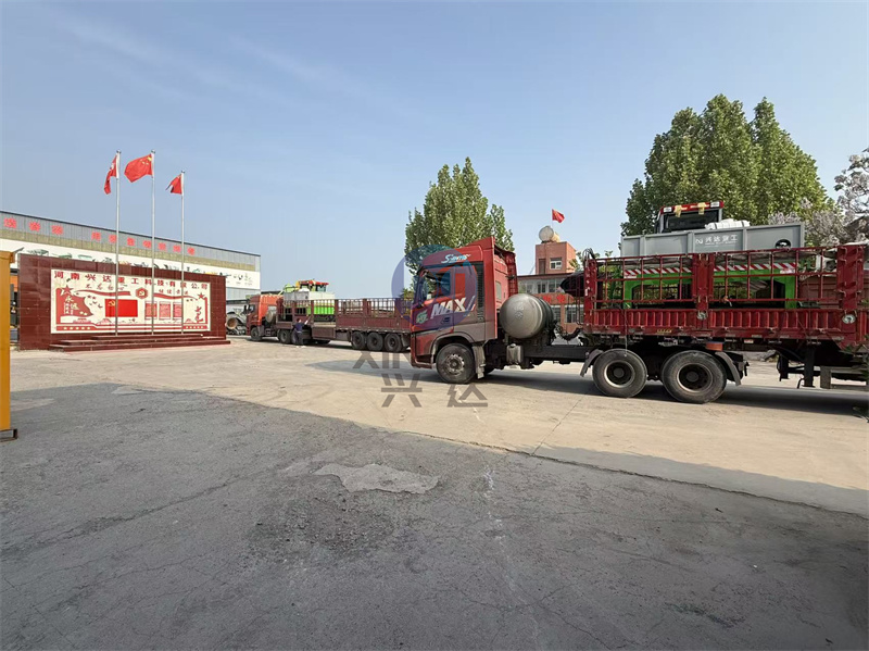 牛粪颗粒有机肥生产线发货现场